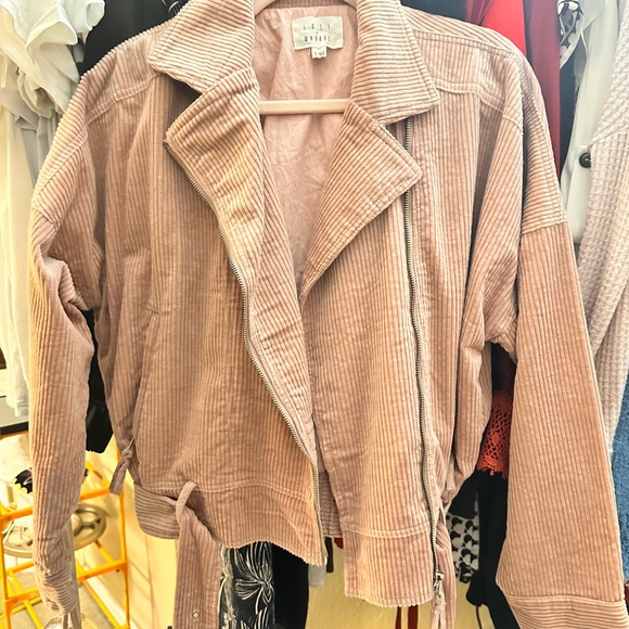 Lost + Wander Blush Corduroy Utility Jacket - Picture 1 of 3